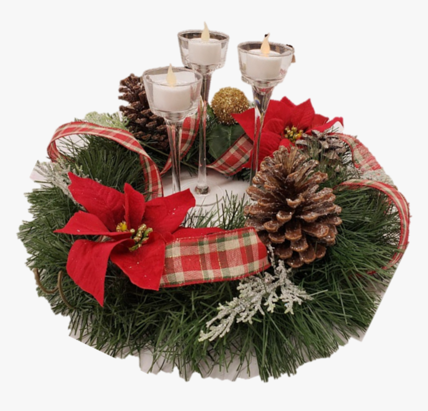 Holiday Wreath/centerpiece - Wreath, HD Png Download, Free Download