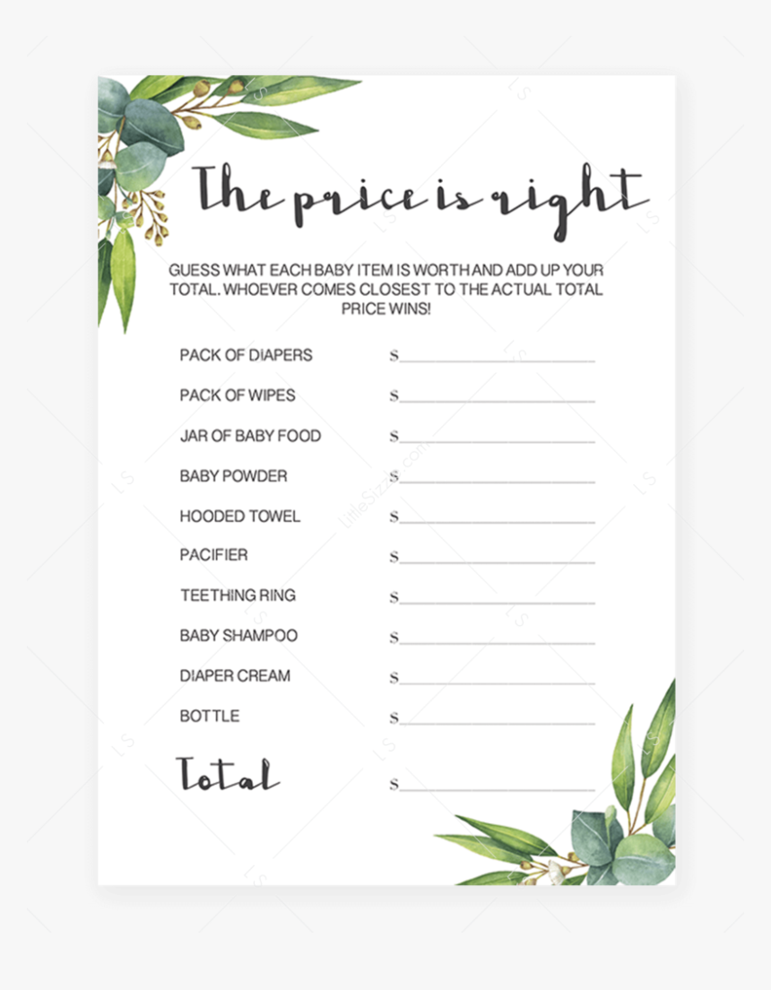 Price Is Right Free Printable, HD Png Download, Free Download