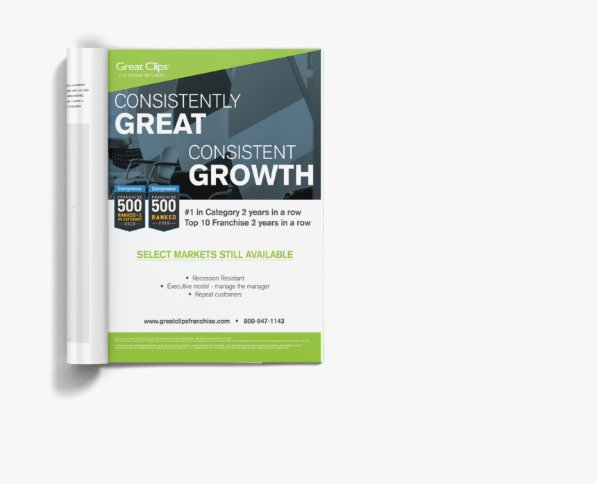 Ad Design For Great Clips- Entrepreneur Magazine - Multimedia Software, HD Png Download, Free Download