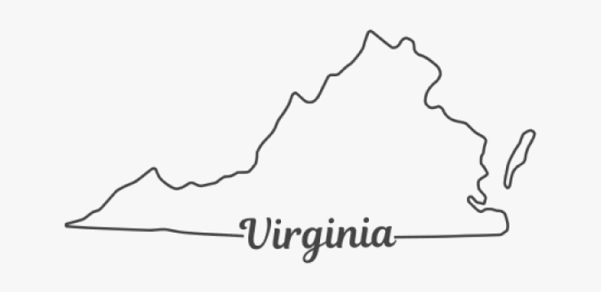 When Will The State Of Virginia See Legalized Gambling - Virginia Outline, HD Png Download, Free Download