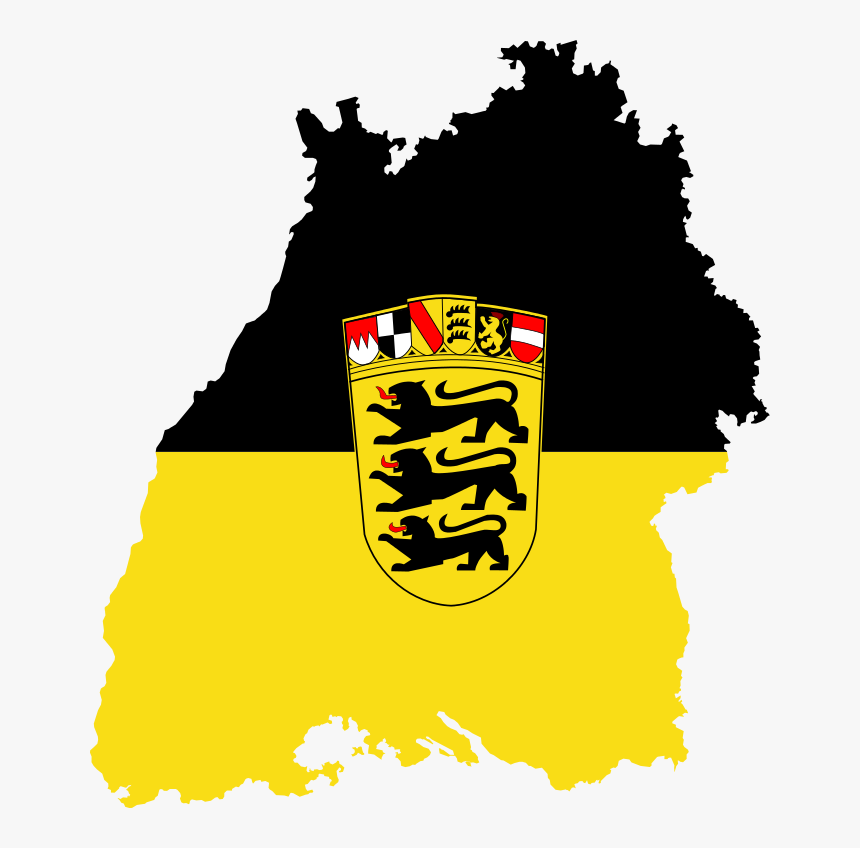 Baden Wurttemberg Flag Map, HD Png Download, Free Download