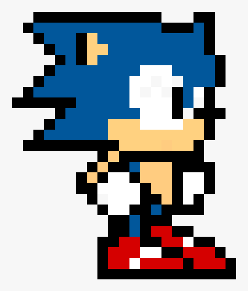 Sonic Pixel , Png Download - Pixel Art 8 Bit Sonic, Transparent Png, Free Download