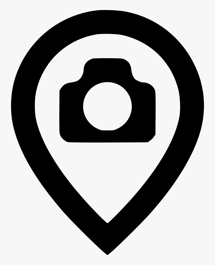 Pin Camera - Black & White Logo, HD Png Download, Free Download