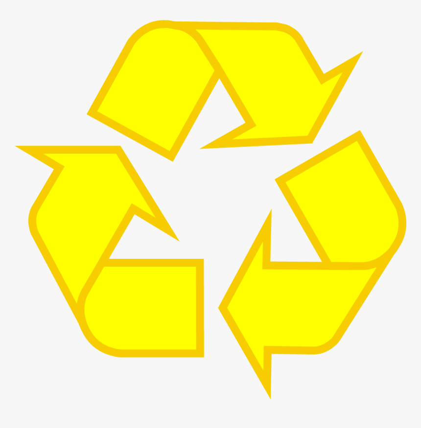 Recycling Symbol Icon Outline Sol - Recycle Logo Yellow Png, Transparent Png, Free Download