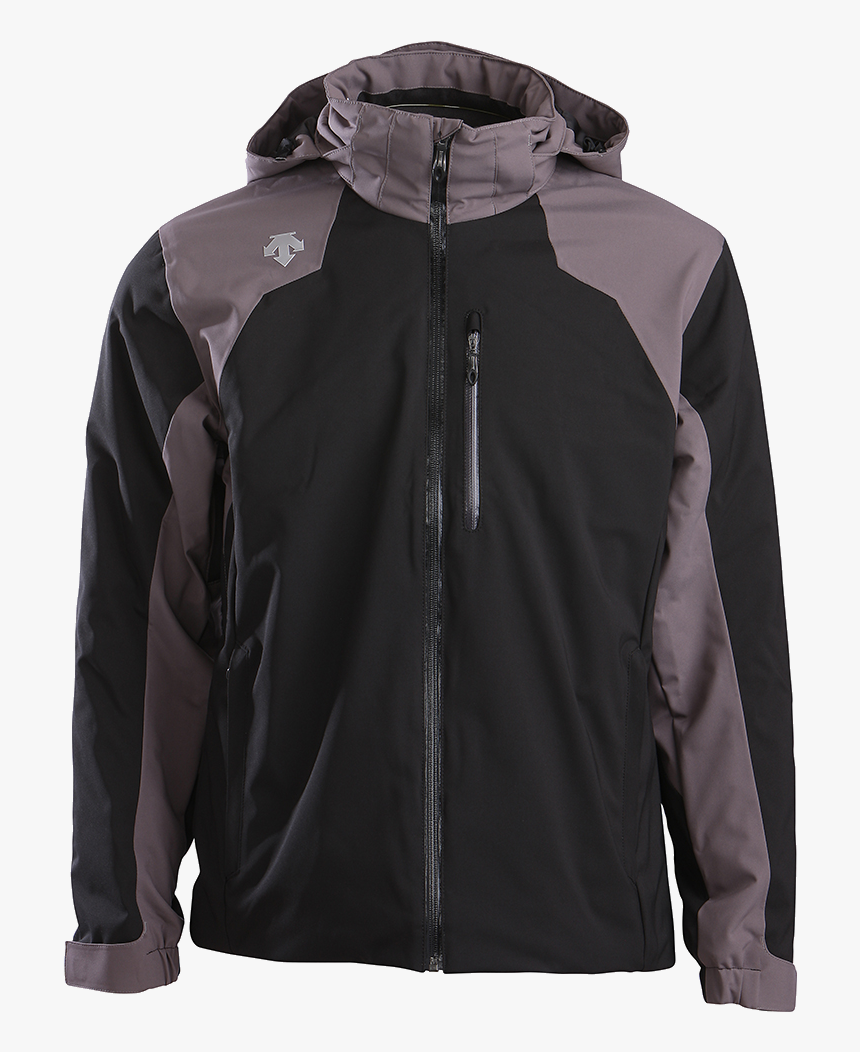 Highland Mens Descente Ski Jacket D7 5614 Black Slate - Hoodie, HD Png Download, Free Download