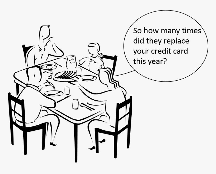 Family At Dinner Table Drawing, HD Png Download, Free Download