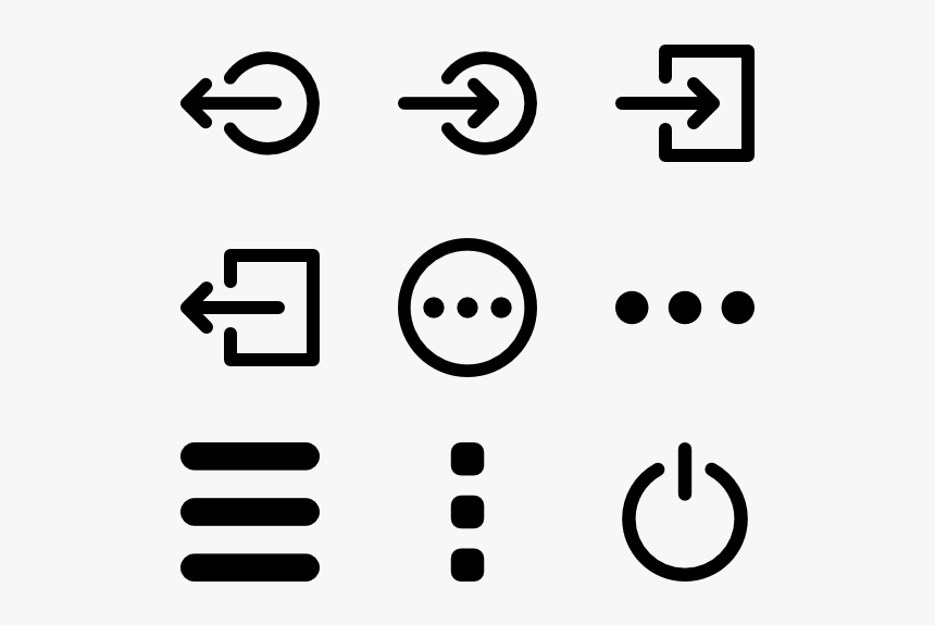 Hamburger Menu Icons Transparent, HD Png Download, Free Download