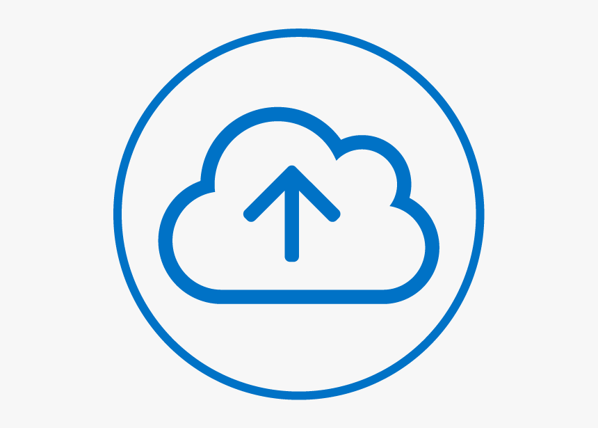 Cloud Upload Icon - Circle, HD Png Download, Free Download