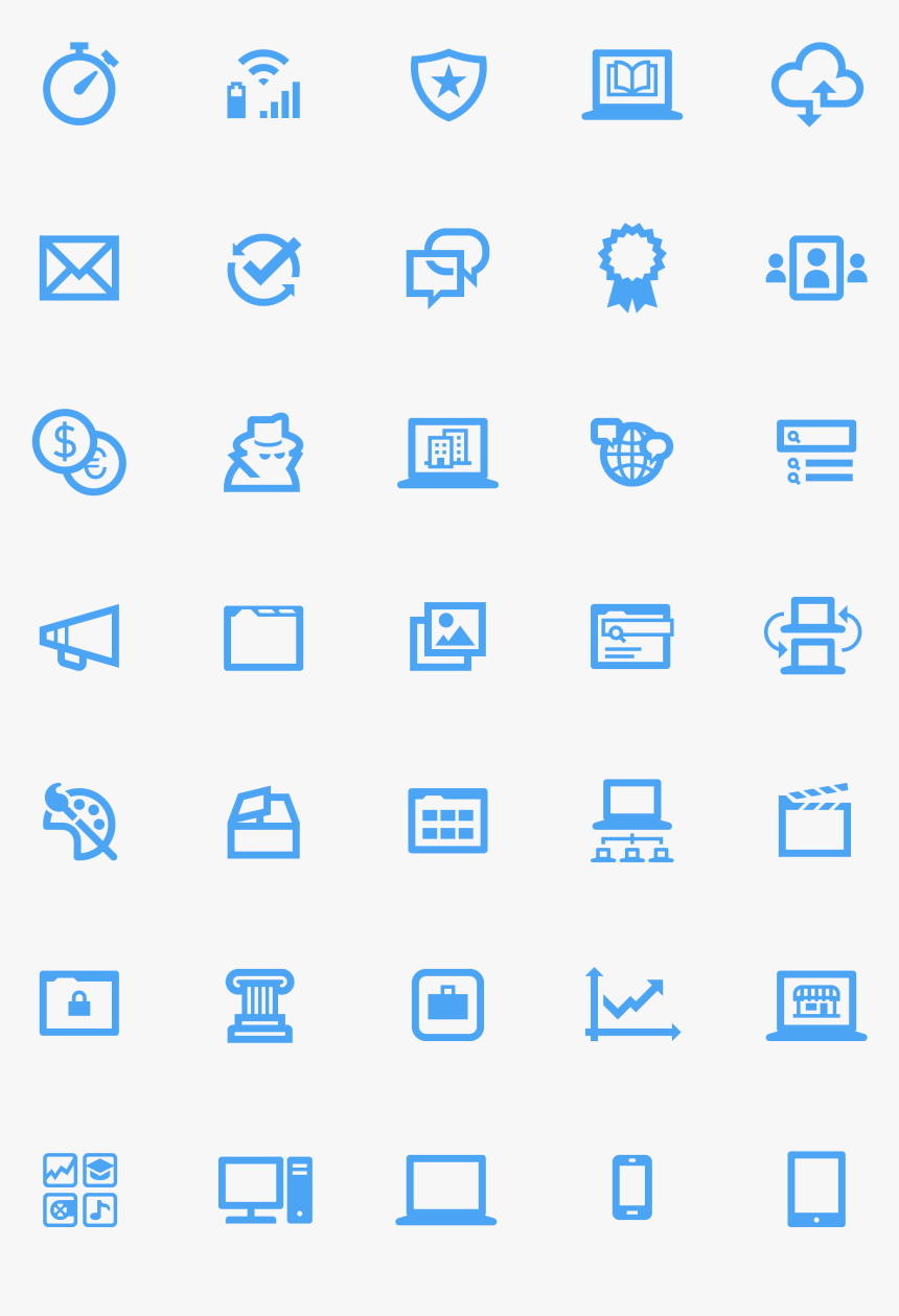 A Small Set Of Feature Icons Designed For Google Developers - Majorelle Blue, HD Png Download, Free Download