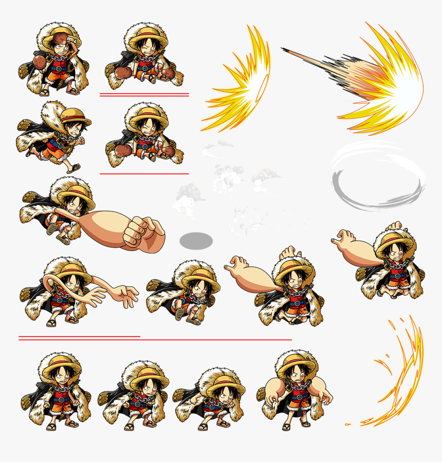 Luffy Sprite Sheet