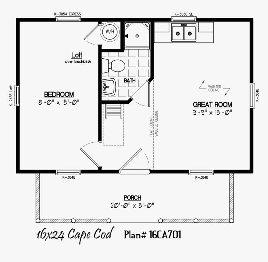 16 X 24 Cabin Plans, HD Png Download, Free Download