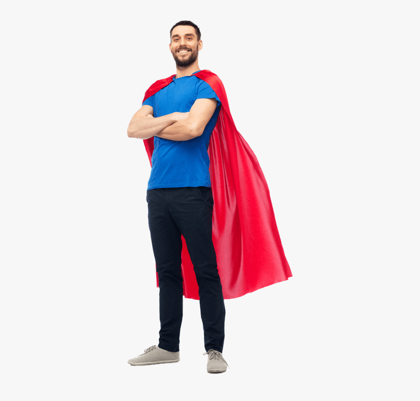 People With Superhero Cape, HD Png Download, Free Download