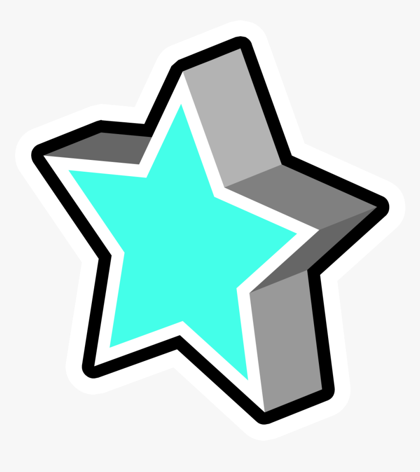 Official Club Penguin Online Wiki - Club Penguin Star Pin, HD Png Download, Free Download