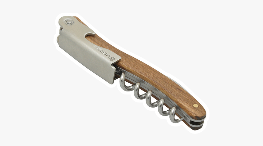 Waiter"s Knife Laguiole, Zebrawood Handle - Utility Knife, HD Png Download, Free Download