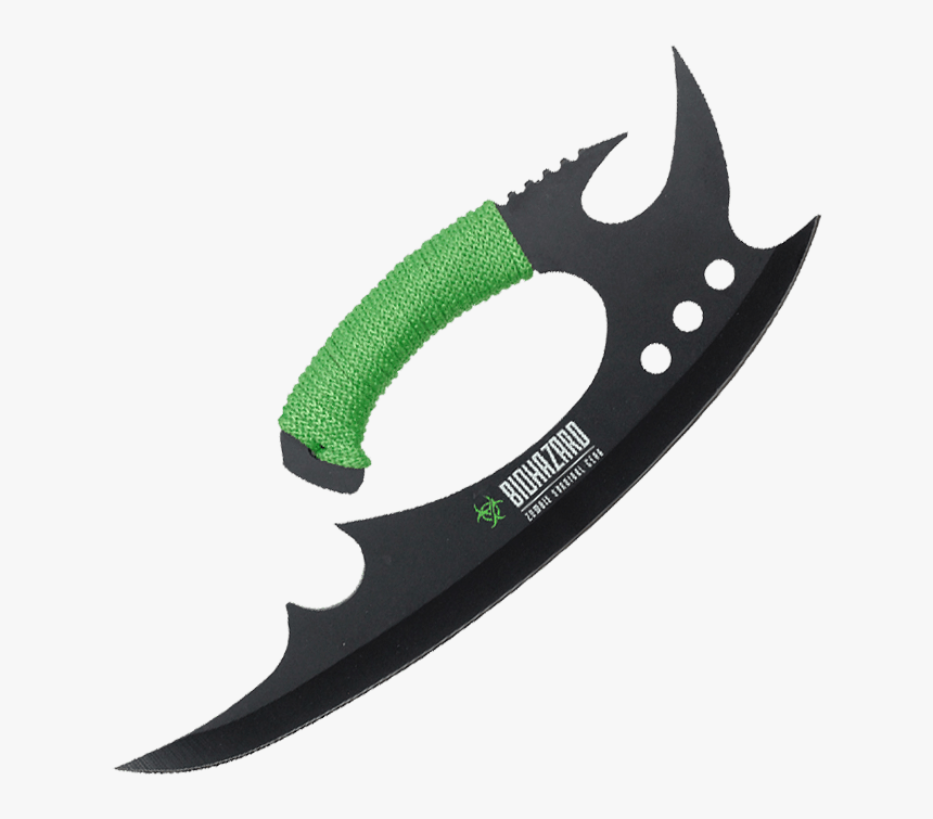 Zombie Biohazard Hand Knife - Hacha Zombie, HD Png Download, Free Download