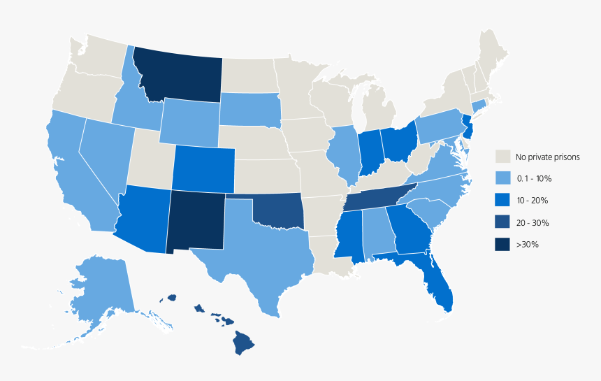 Private Prison State Map Transparent - John F. Kennedy Library, HD Png Download, Free Download