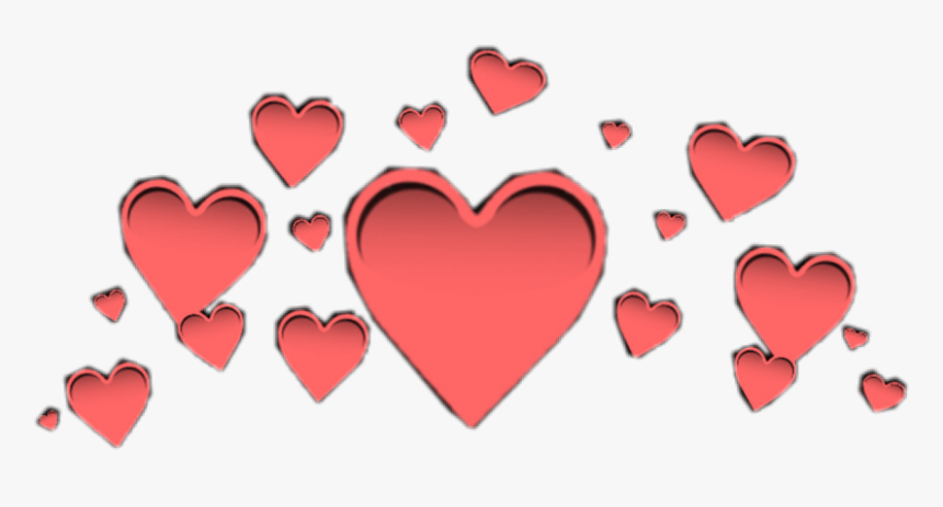 #heart #hearts #crown #icon #halo #head #overlay #red - Heart, HD Png Download, Free Download