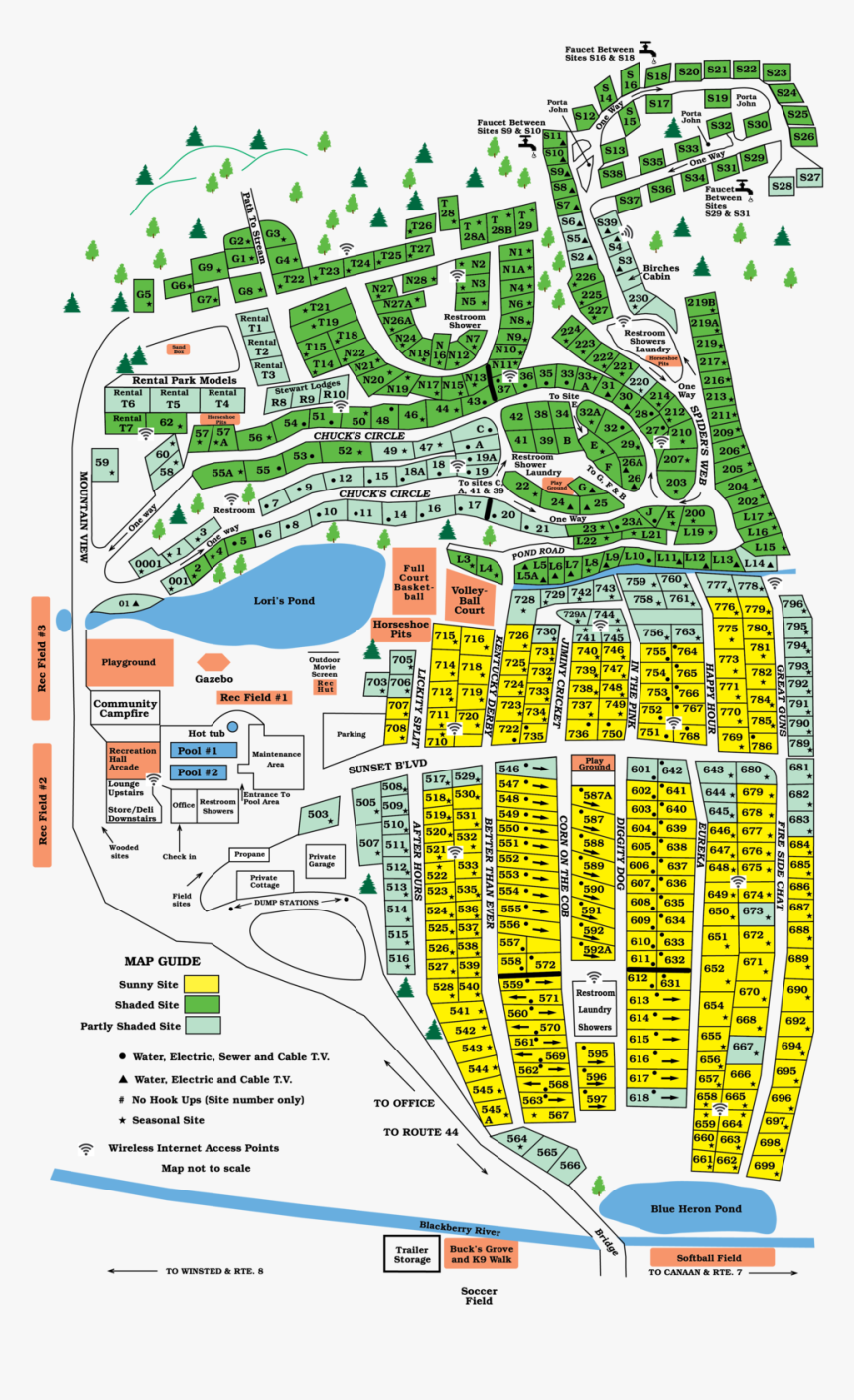 Map2019 - Lone Oaks Campsite, HD Png Download, Free Download