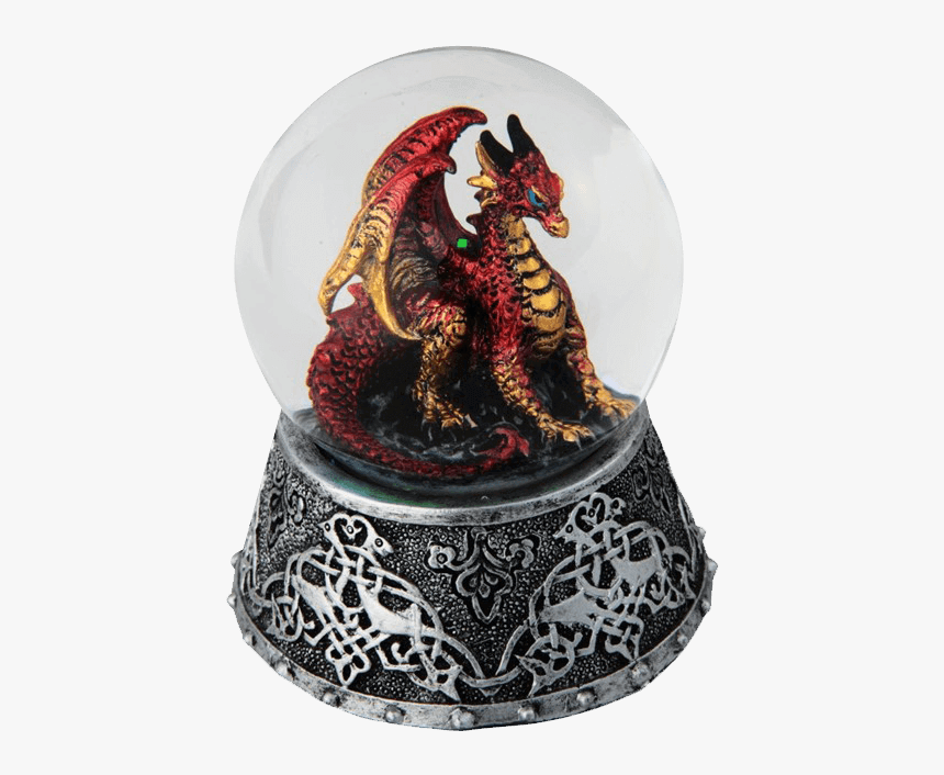 Celtic Fire Dragon Snow Globe - Dragon Snow Globe, HD Png Download, Free Download