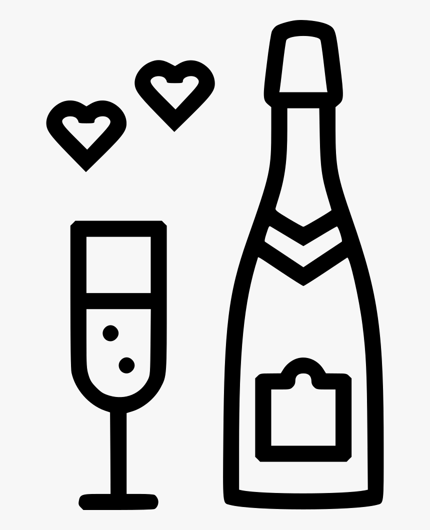Champagne Heart Celebrate Day Date - Champagne, HD Png Download, Free Download