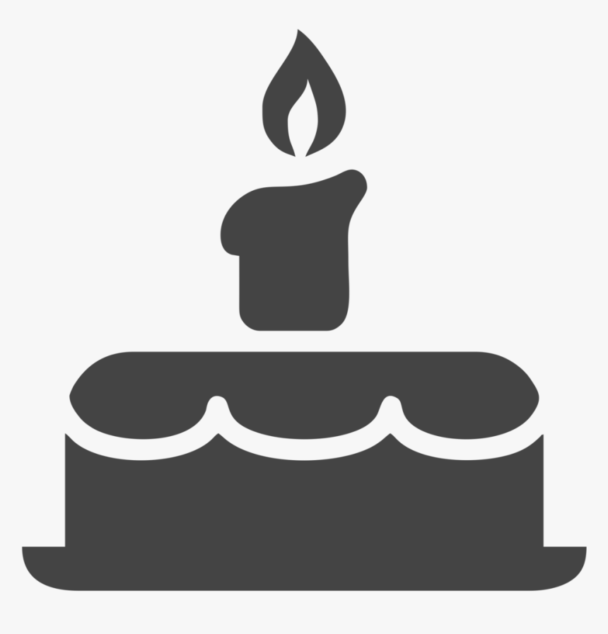 My Birthday Icon Png Clipart , Png Download - Black Birthday Cake Png, Transparent Png, Free Download