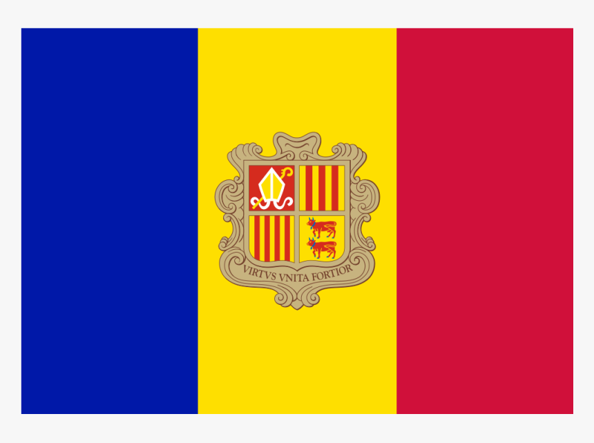 Ad Andorra Flag Icon - Vlajka Andorra, HD Png Download, Free Download