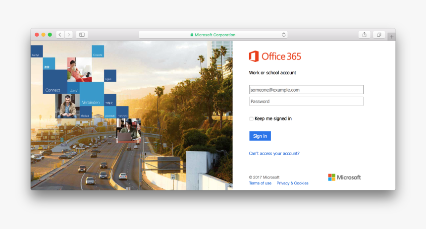Office 365 Portal - Office 365 Fake Website, HD Png Download, Free Download