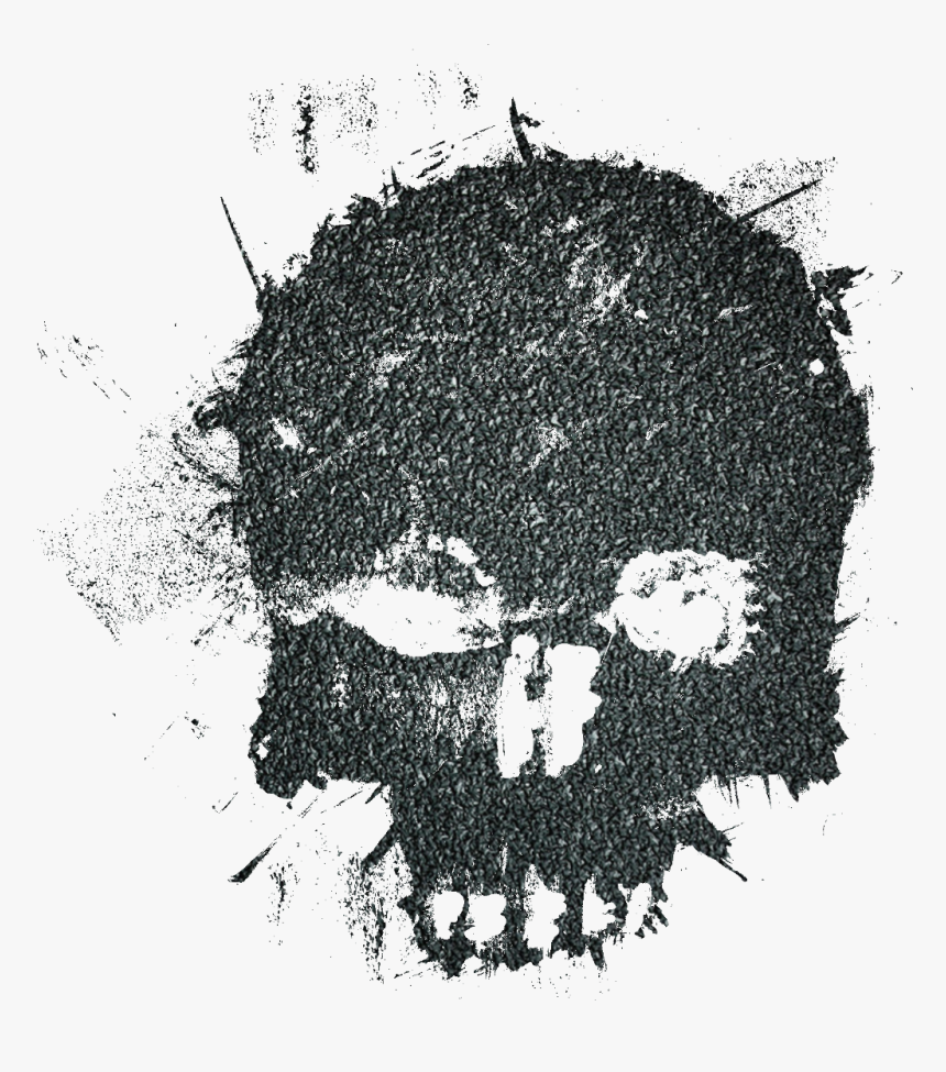 Grunge Skull Png , Png Download - Transparent Black Skull Png, Png Download, Free Download