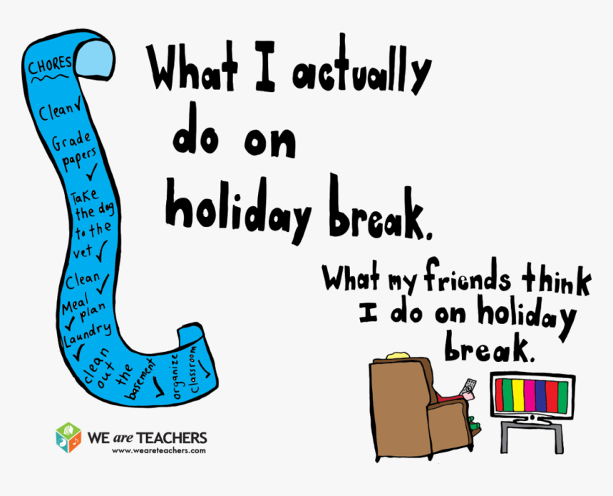 Top 20 Teacher Memes Spring Break - Winter Break Meme For Teachers, HD Png Download, Free Download