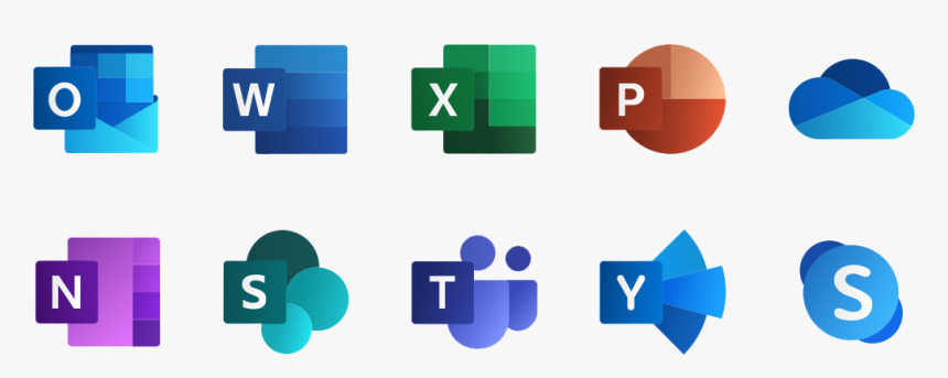 Office 365 New Icons, HD Png Download - kindpng
