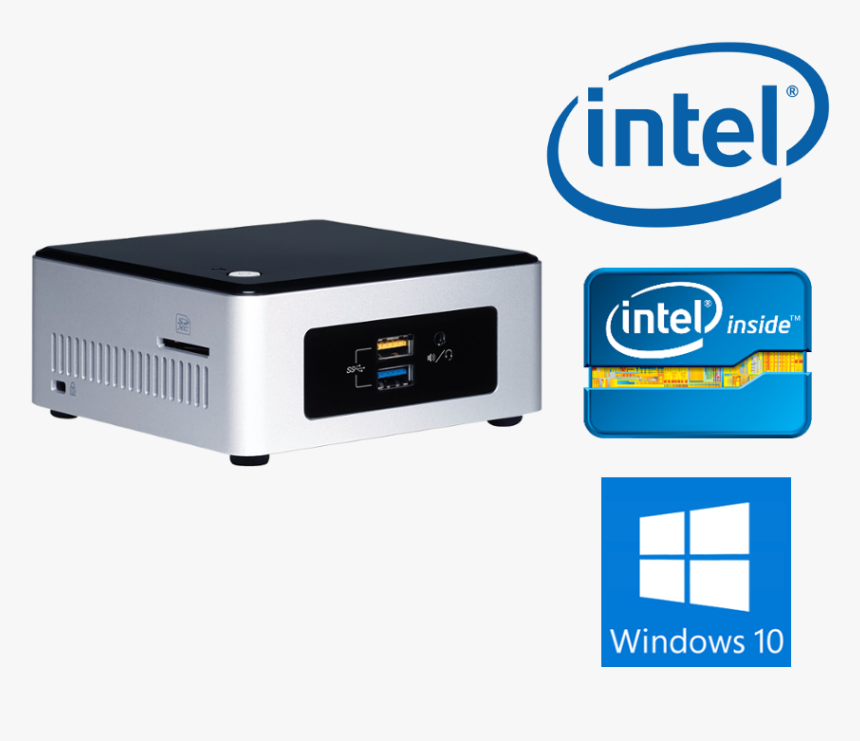 Intel Nuc Computer With N3050 8gb 240gb Ssd Win10 - Intel Inside Pentium D, HD Png Download, Free Download