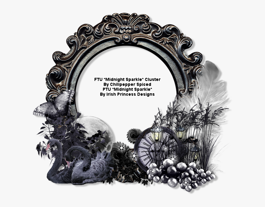 Ct Ftu *midnight Sparkle* Cluster Borders And Frames, - Ftu Cluster Frames, HD Png Download, Free Download