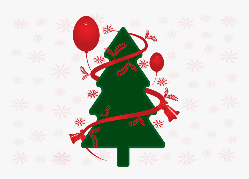 Merry Christmas Tree Vector Design Example Image - Christmas Day, HD Png Download, Free Download