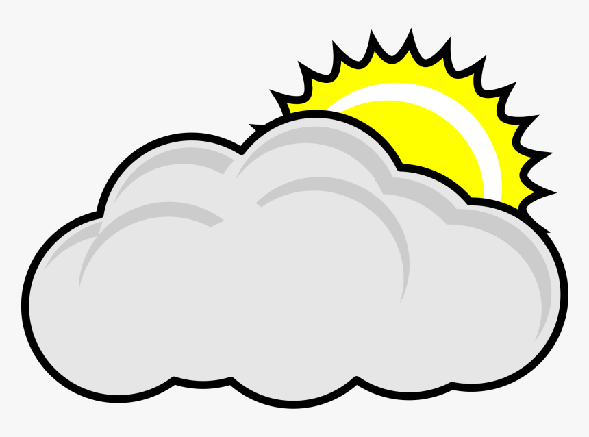 Cloudy Icons Png Free - Cloudy Clipart Free, Transparent Png, Free Download