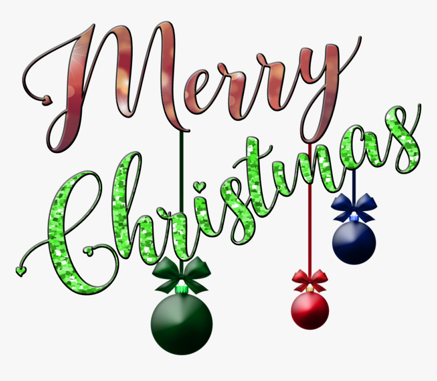 Transparent Merry Xmas Png - Calligraphy, Png Download, Free Download