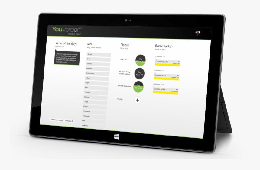 The All New Bible App For Windows - You Version Bible Windows 10, HD Png Download, Free Download
