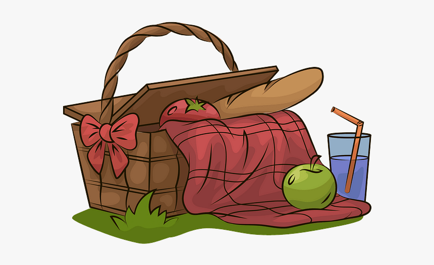 Picnic Basket Clipart Transparent, HD Png Download, Free Download