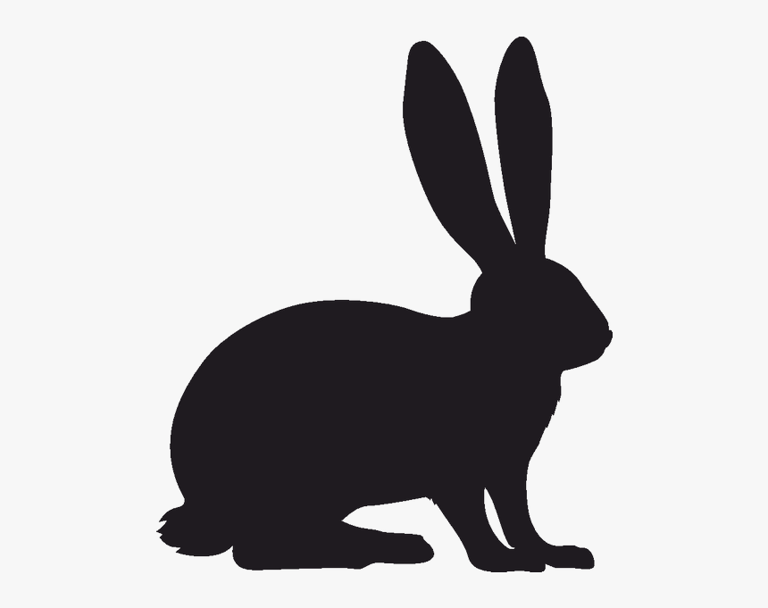 Hare Easter Bunny Rabbit Clip Art - Rabbit Silhouette, HD Png Download, Free Download