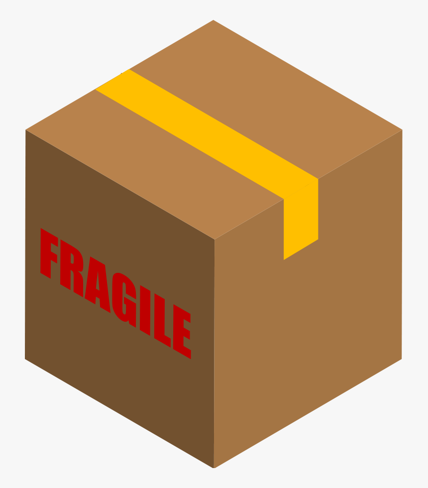 Fragile Box Svg Clip Arts - Carton Clipart, HD Png Download, Free Download