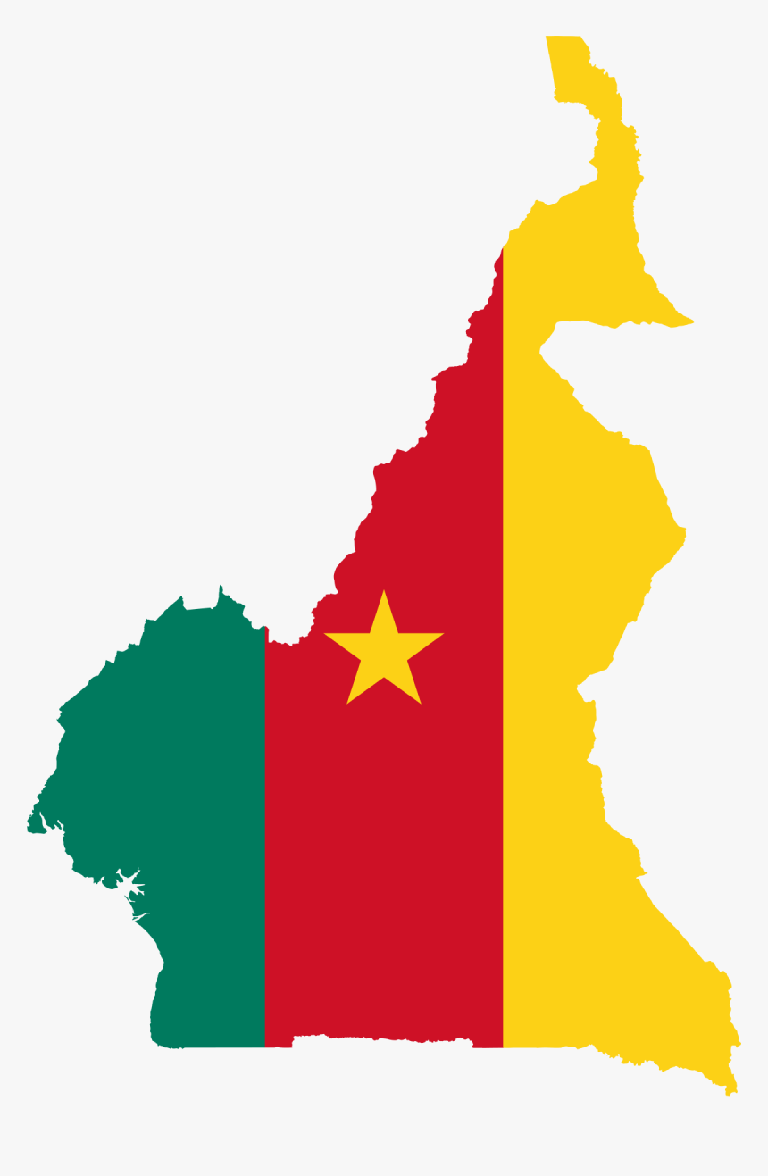 Cameroon Map With Flag, HD Png Download, Free Download