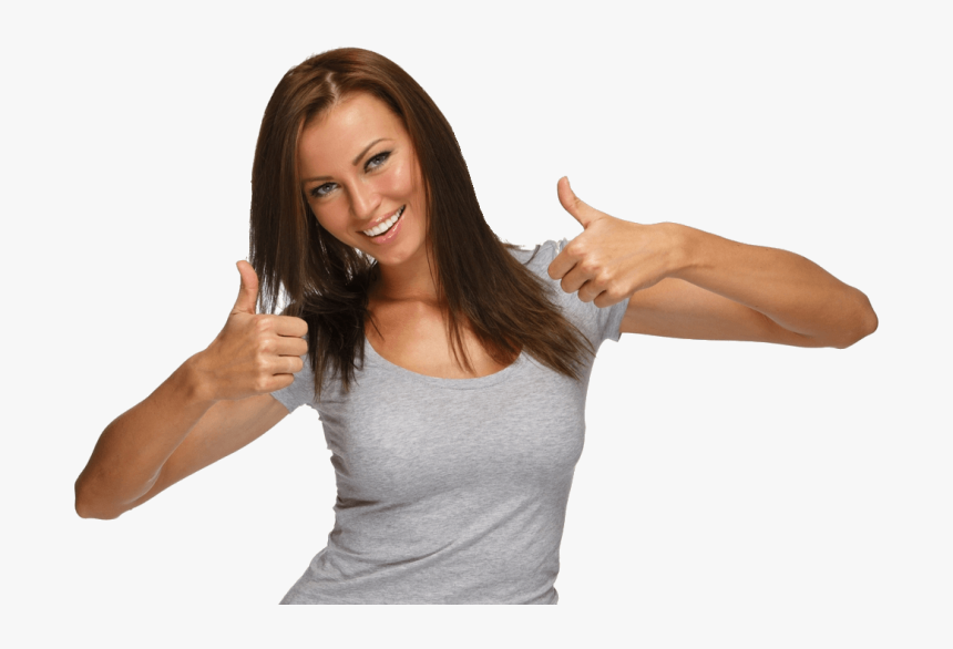 Fit Person Png - Woman Thumbs Up Png, Transparent Png, Free Download