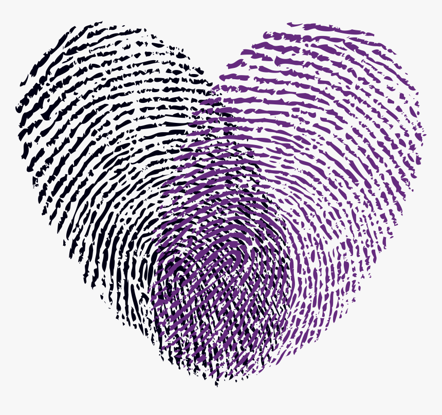 Ccb Fingerprint Logo Colored - Fingerprint Heart Free Vector, HD Png Download, Free Download