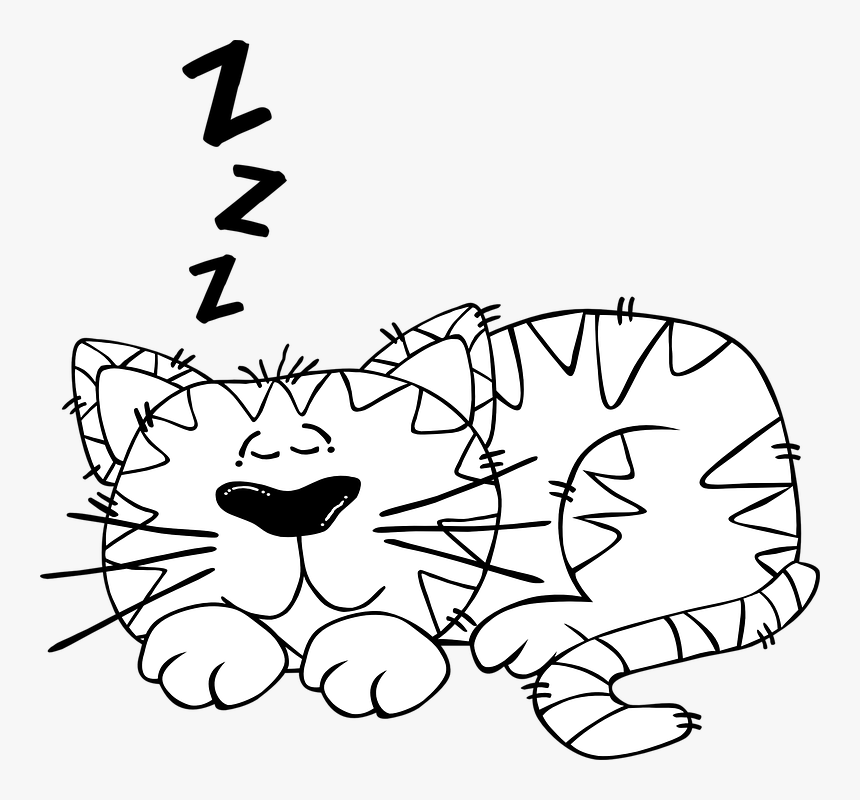Nap Clip Art Black And White, HD Png Download, Free Download