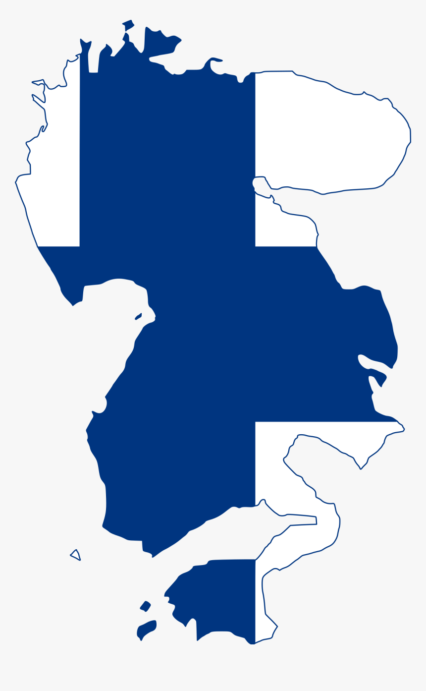 Finland Flag Map Png, Transparent Png, Free Download