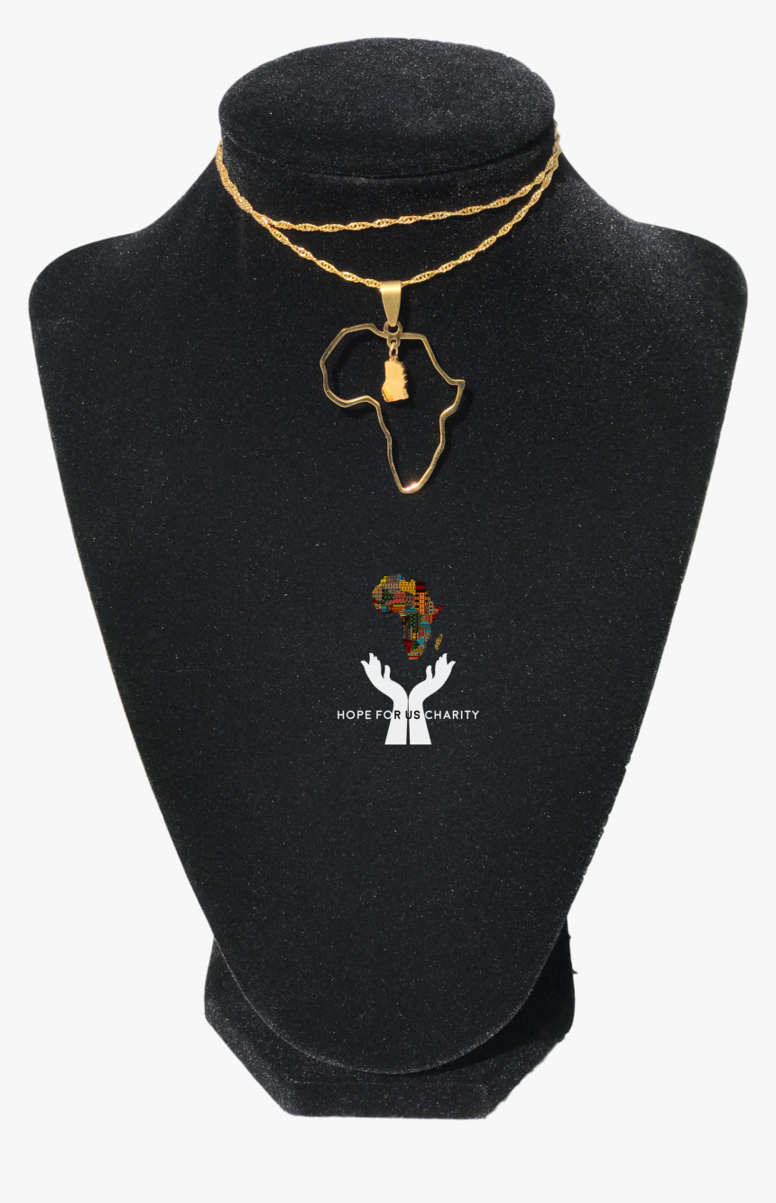 Africa With Mini Ghana Necklace, HD Png Download, Free Download