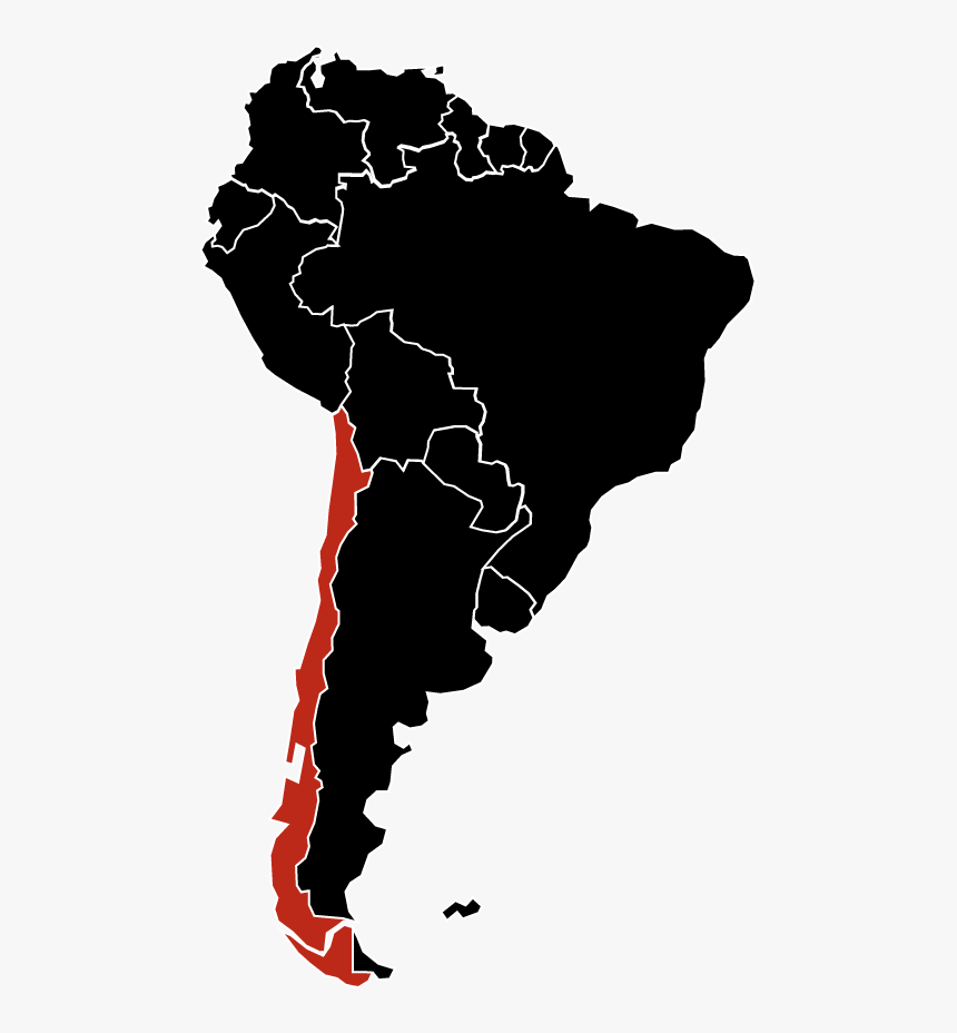 Map Of South America Showing Spanish Speaking Countries, HD Png Download, Free Download