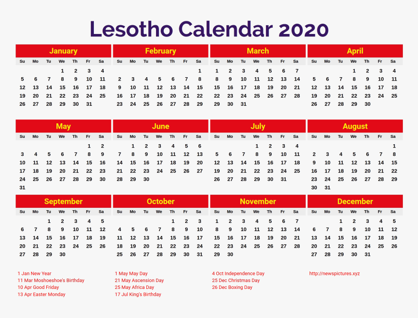 Bahrain Holidays 2020 Calendar, HD Png Download, Free Download