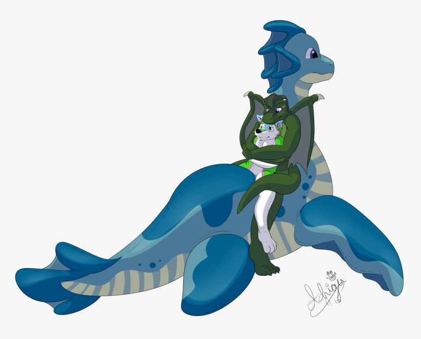 Sea Dragon Cuddles - Animated Sea Dragon, HD Png Download, Free Download