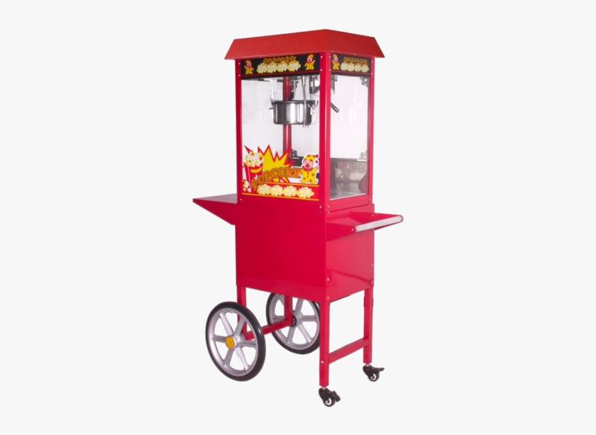 Pop Corn Machine With Cart - Popcorn Machine Cart For Hire, HD Png Download, Free Download