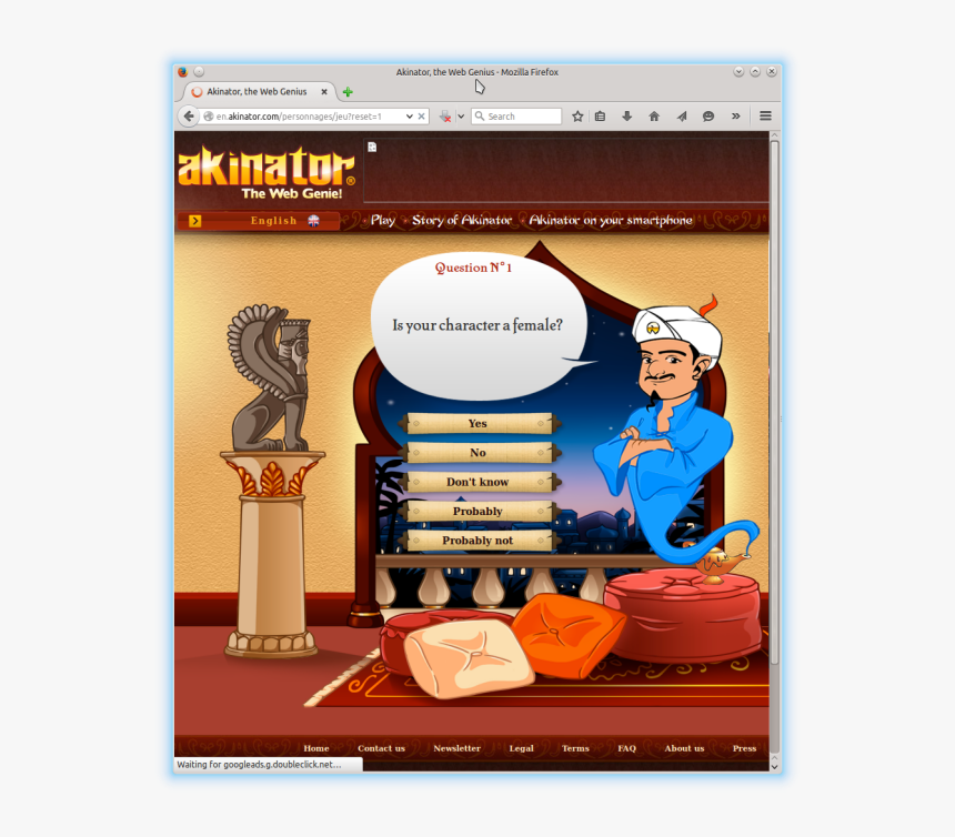 Akinator, Web Genius Yang Bisa Menebak Character Yang - Yuri Touching Herself With A Pen, HD Png Download, Free Download